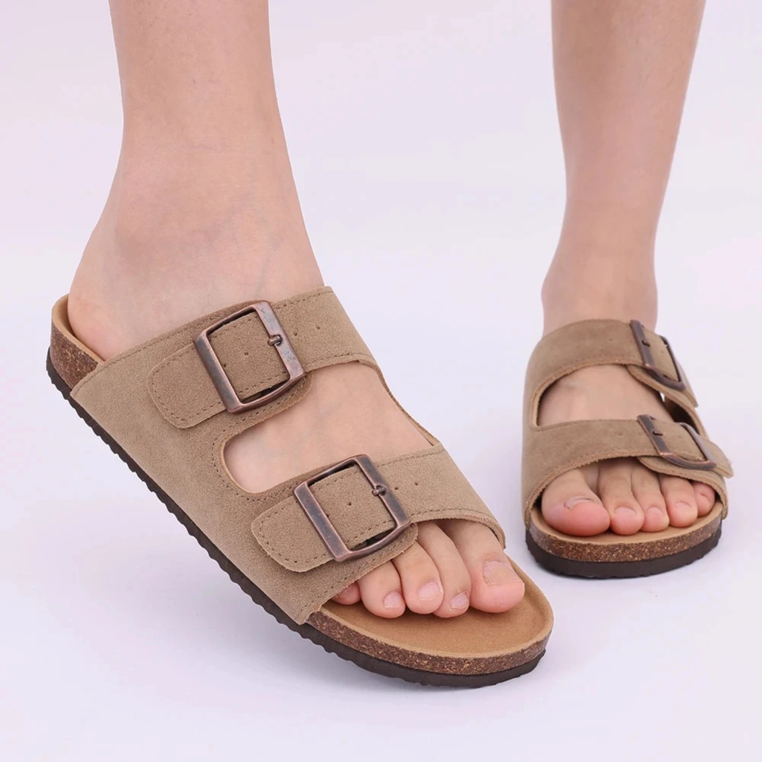 Sandalen mit Korkabsatz - Chanda