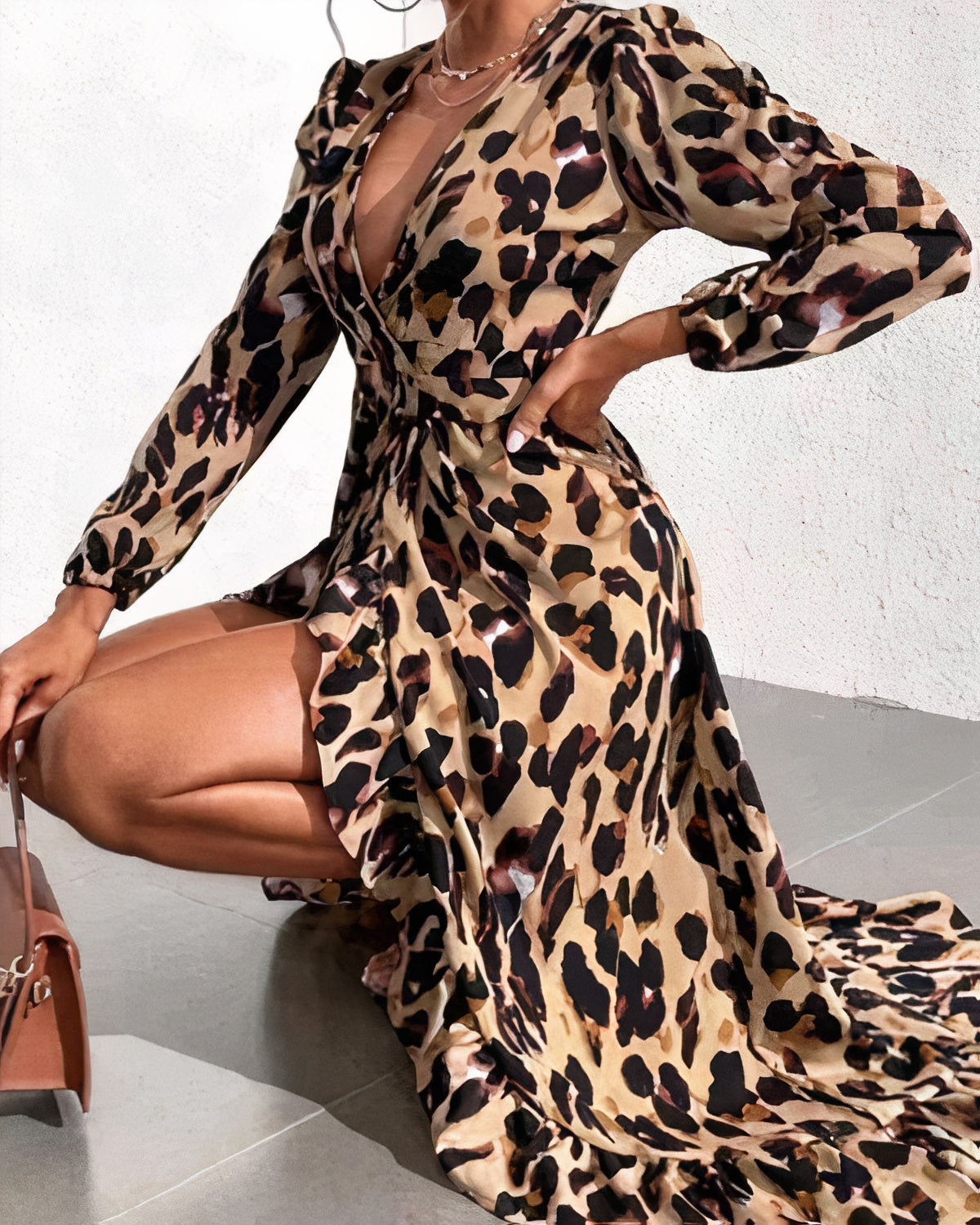Leopardenmuster-Kleid - Wilda