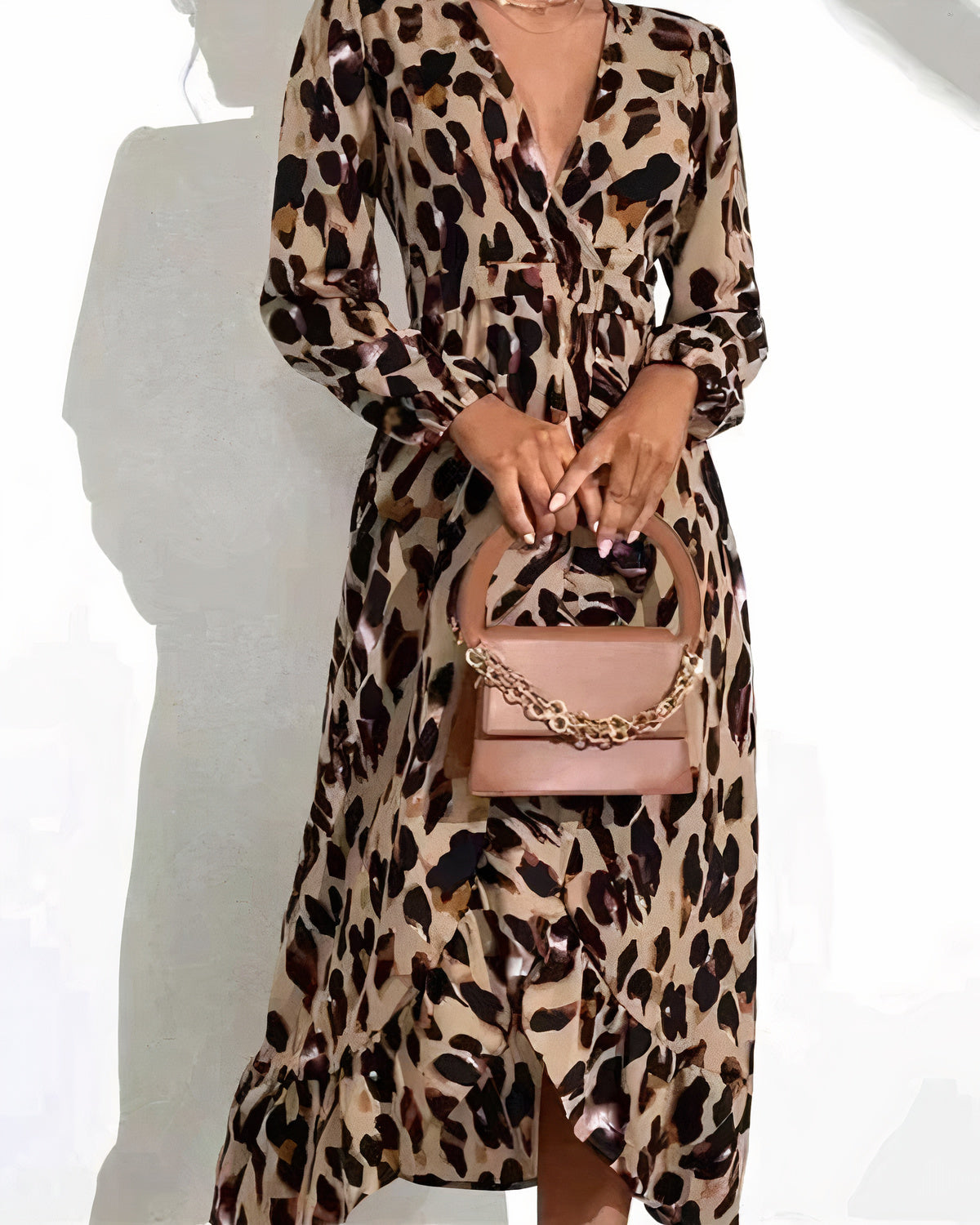 Leopardenmuster-Kleid - Wilda